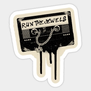 Run The Jewels - Black Cassette Music Sticker